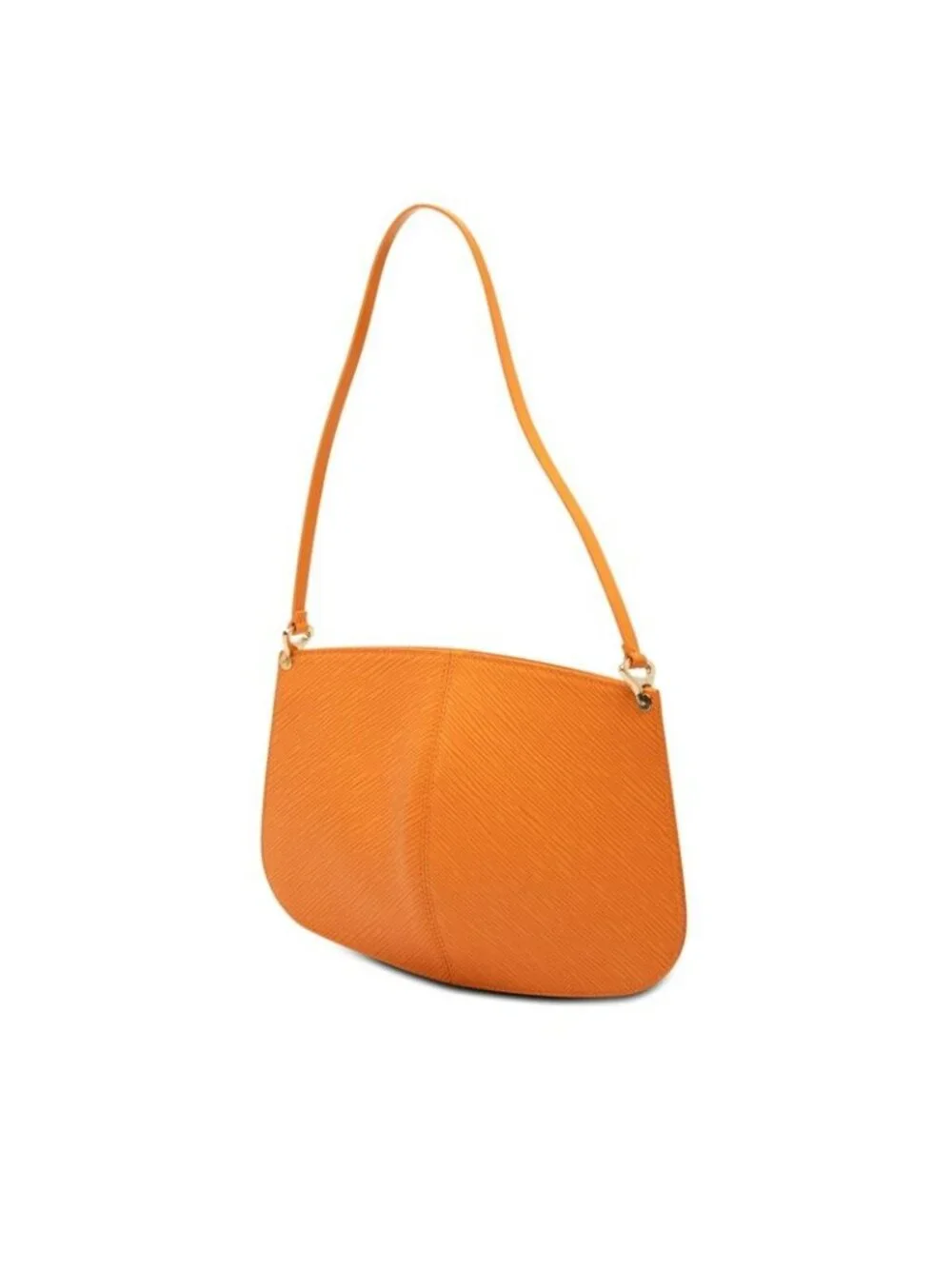Louis Vuitton Epi Pochette Dumilune Handbag Orange Leather